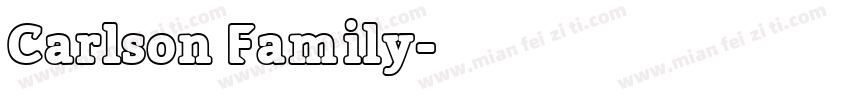 Carlson Family字体转换